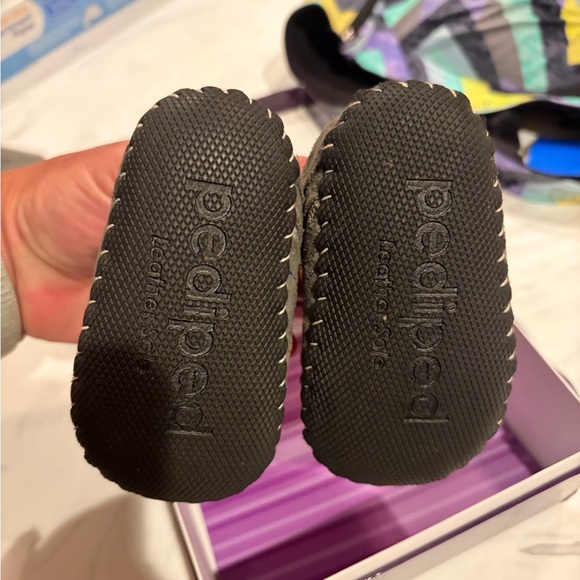 Pediped Shoes lot 2 pair new 6-12 months US 4-4.5, EU 19 gray navy sneakers nib - Picture 3 of 6